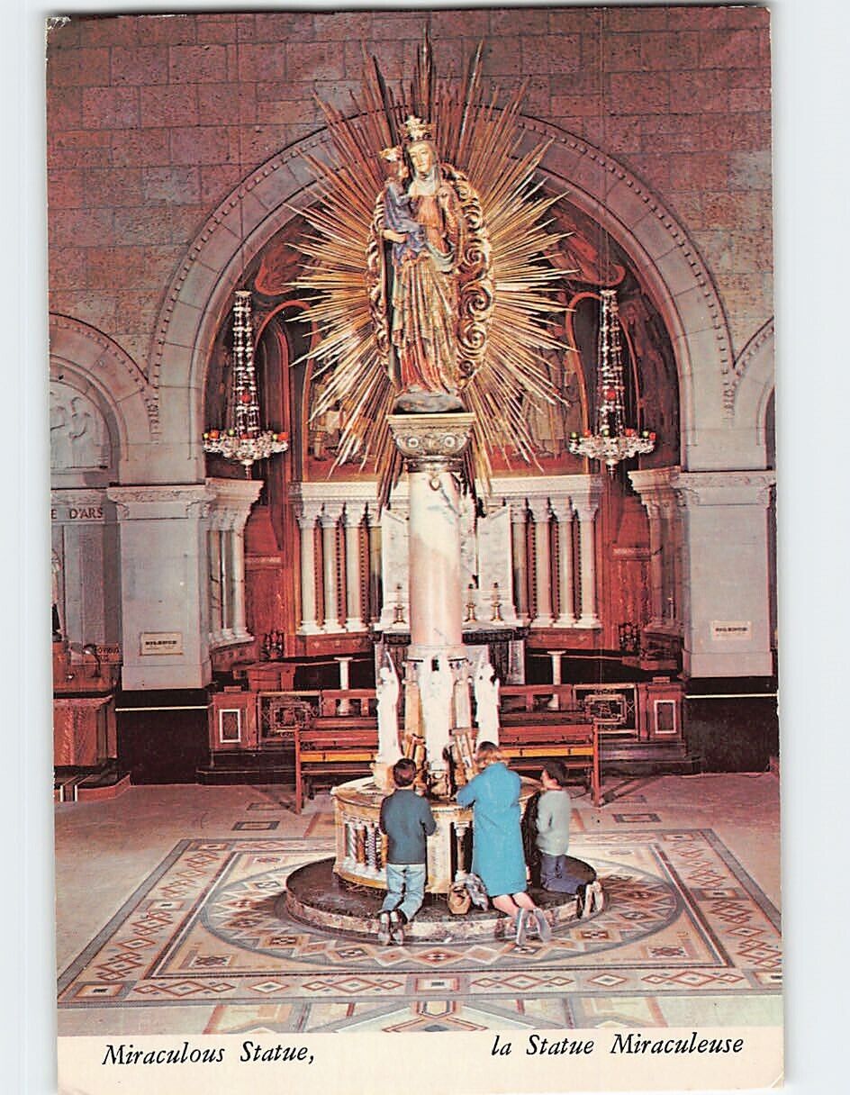 Postcard Miraculous Statue, Sainte-Anne-de-Beaupré, Canada