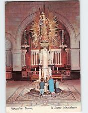Postcard Miraculous Statue, Sainte-Anne-de-Beaupré, Canada picture