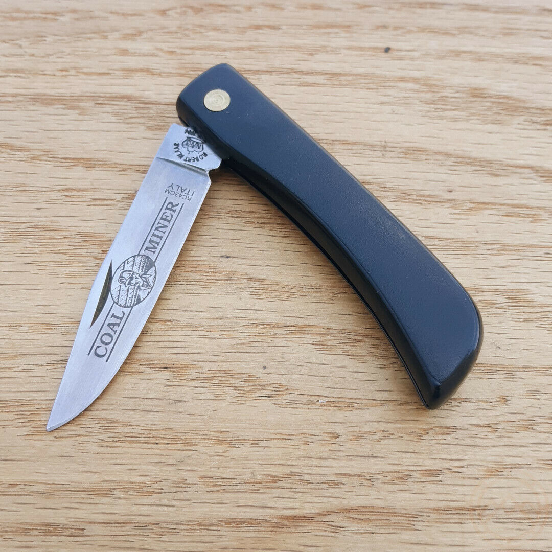 Robert Klaas Coal Miner Folding Knife Solingen Carbon Steel Blade ABS Handle