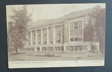 Washington School Danville IL Posted DB Postcard picture