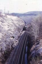 B&A BOSTON & ALBANY Penn Central Railroad Train Locomotive 1969 Photo Slide picture