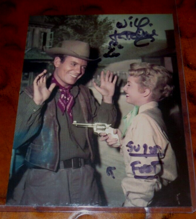 Will Hutchins actor signed autographed photo as  Tom Brewster in Sugarfoot
