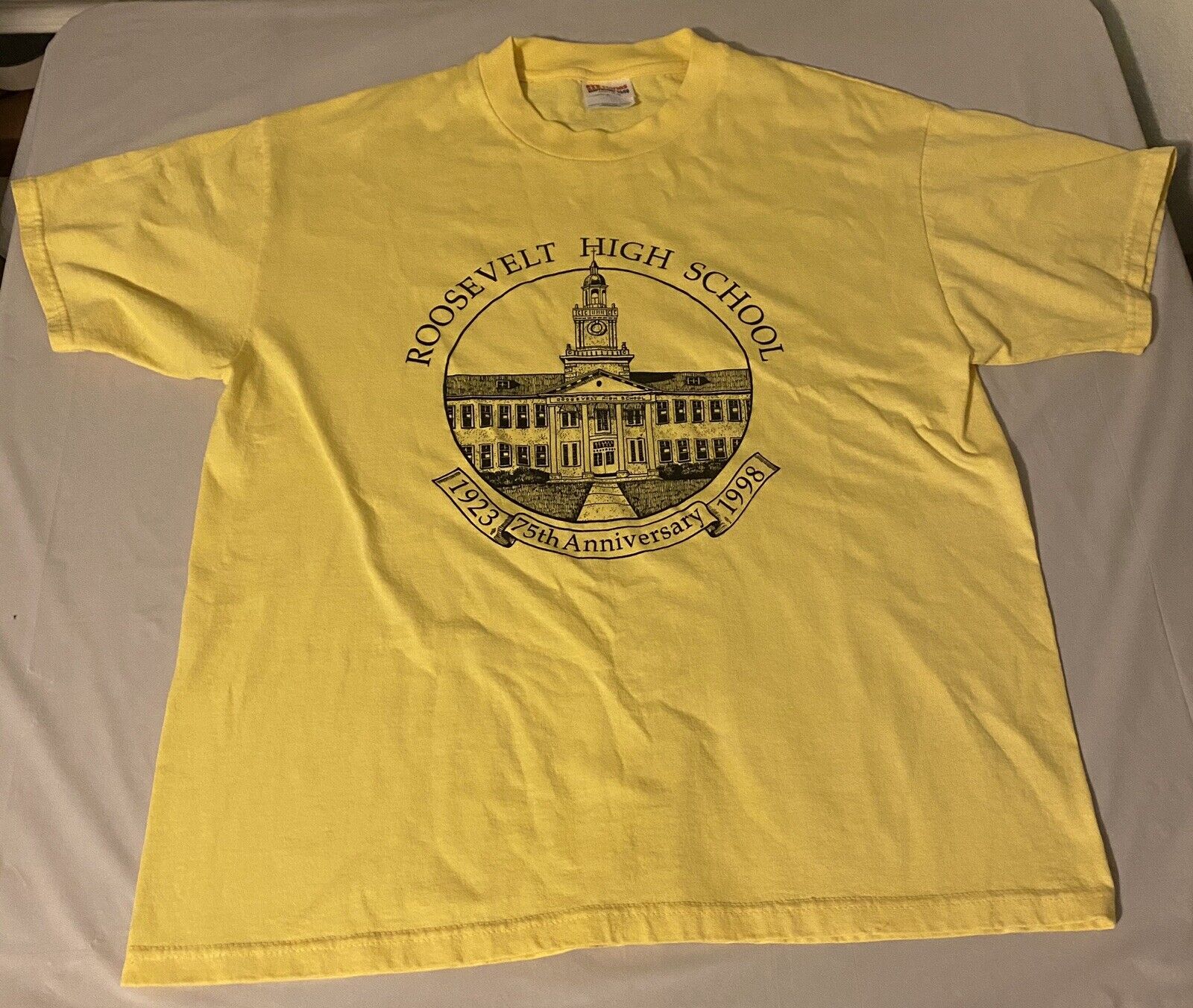 Vintage 1998 Roosevelt High School 75th anniversary T Shirt Portland Oregon EUC