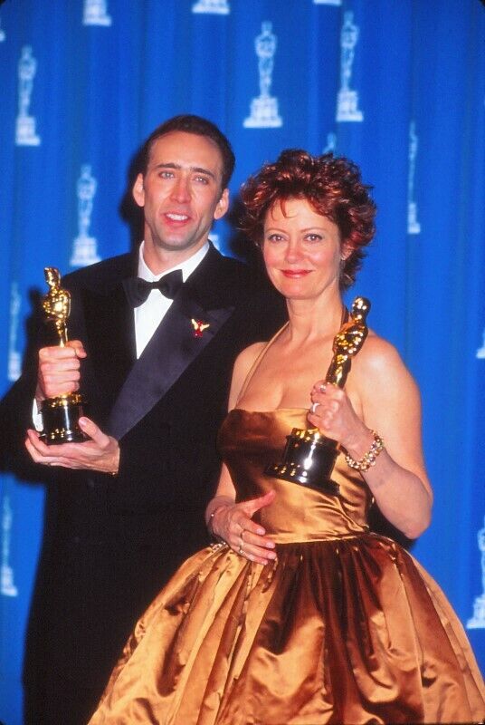 Dia Nicolas Cage & Susan Sarandon 1996 KB-format Fotograf P8-24-4-4