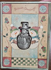 Harvey Lewis  Design Christmas Ornament Presented in a Holiday Card picture