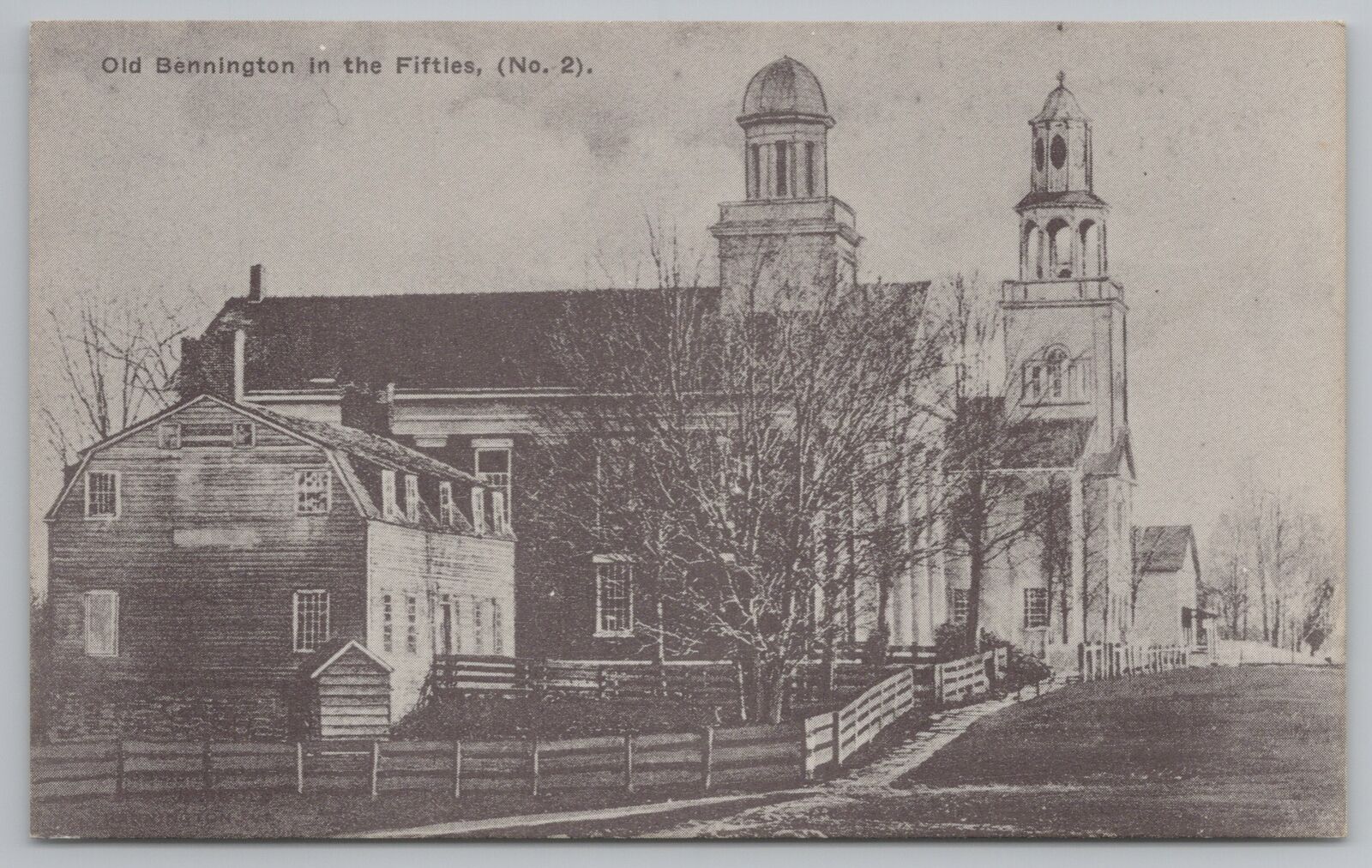 Bennington VT~Ethan Allen House~Courthouse Burned 1869~1st Congregational~1924