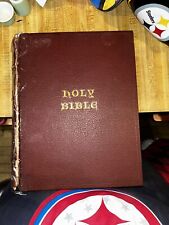 1883 Montgomery Family Holy Bible.  Outer Spine Cover Fell Off. Inside Is Great picture