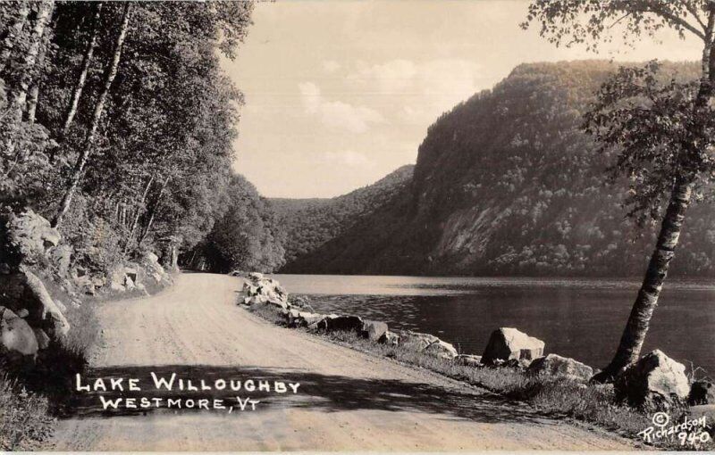 Westmore Vermont Lake Willoughby Road Scenic View OLD PHOTO