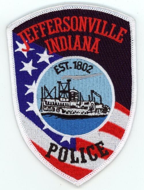 INDIANA IN JEFFERSONVILLE POLICE PATCH SHERIFF