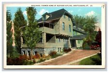 Vintage Postcard Vermont Naulhaka Former Home of Rudyard Kipling, Brattleboro VT picture