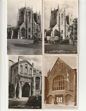 16 Vtg Postcards 9 RPPC Kings Lynn Norfolk Eng St Margaret Nave Church Guildhall picture