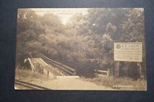 Memorial Bridge on path to Ice Glen, Stockbridge MA postcard pmk 1912 picture
