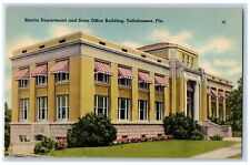 Tallahassee Florida Postcard Martin Department And State Office Building c1940's picture