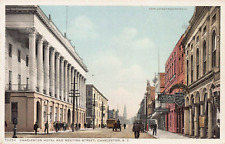 Charleston Hotel and Meeting Street, Charleston, S.C., Early Postcard picture