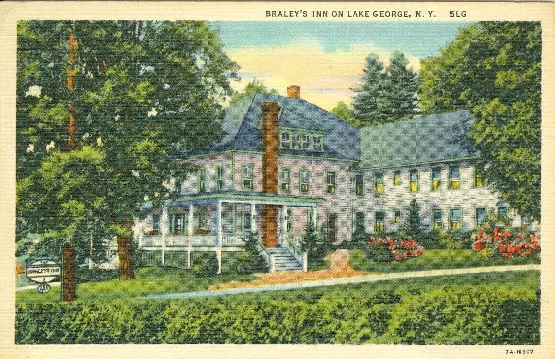 Lake George, NY Braley's Inn 1937