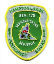 Hampton Lakes Emergency Squad Station 178 Ambulance EMS Patch New Jersey NJ picture