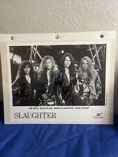 SLAUGHTER full band signed 8x10 autographed item picture