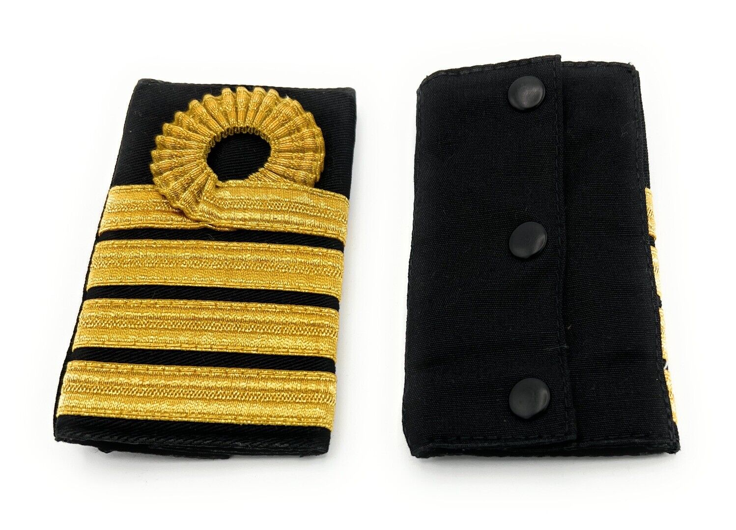 Royal Navy Captain Rank Board Epaulette Soft Press Studs