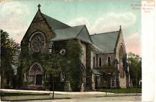 St John's Episcopal Church Stamford Connecticut Undivided Postcard c1906 picture