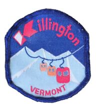 Killington Mountain VT Woven Patch Logo Sew On 4” Rare Ski 60s Vtg Vermont picture