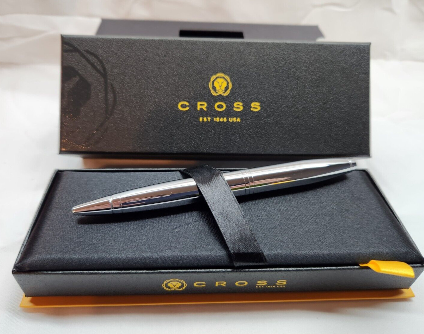 Set of 20 Cross Chrome Ballpoint Pen - Calais AT0112-1 - NEW IN BOX