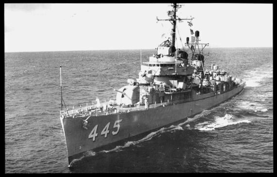 USS Fletcher DD-445 US Navy Destroyer Ship WWII Korea Vietnam Unposted Postcard