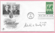 Dr Denton Cooley Heart Surgeon Inventor Signed Autograph Mayo Brothers FDC '64 picture
