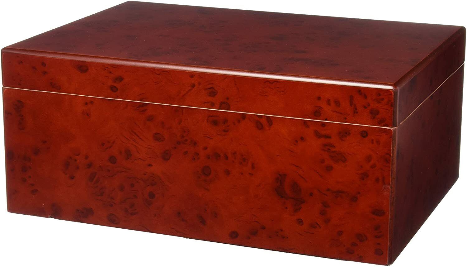 Orleans Group Burl Humidor, 50 Cigar Count