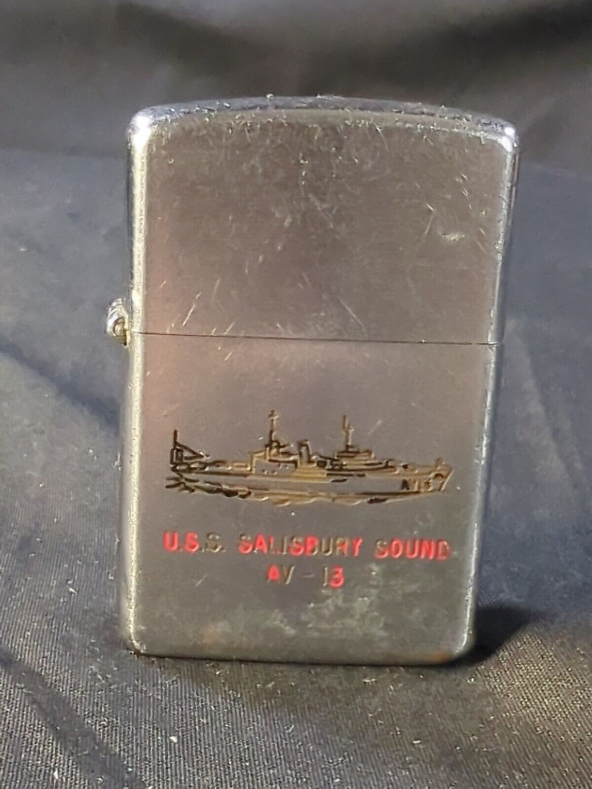 USS Salisbury Sound AV-13 Lighter Prince “Rocky” US Navy Patrol Captain Vintage