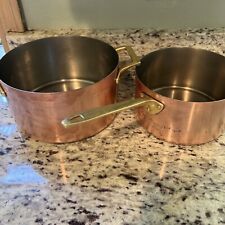 Vintage Paul Revere Copper 2 Qt. Saucepan And 3 Qt. Pot picture