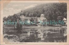 Lake Queechy NY - VIEW TO WEST'S COTTAGE - Postcard Columbia County nr Canaan picture