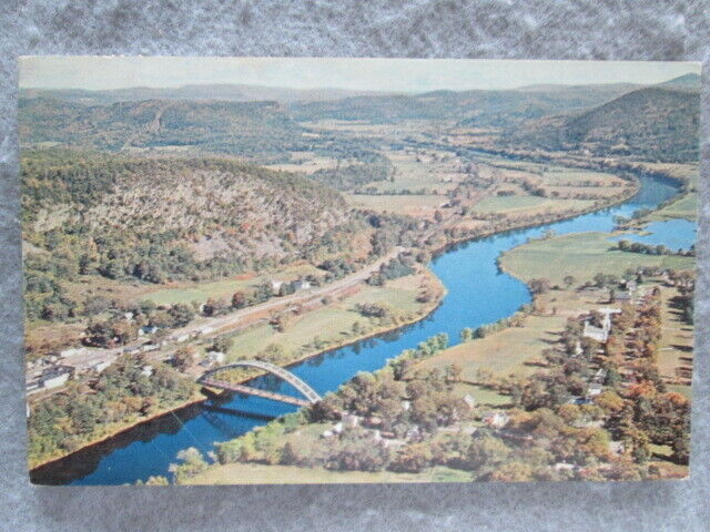 Connecticut River At Orford, New Hampshire And Fairlee, Vermont Postcard 1963