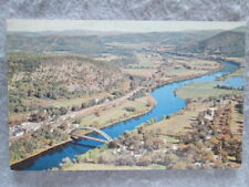 Connecticut River At Orford, New Hampshire And Fairlee, Vermont Postcard 1963 picture