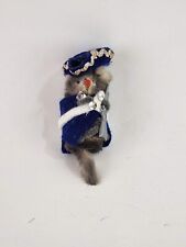 Revolutionary War Soldier Mouse Vintage Fur Animals Tricorne Hat West Germany picture