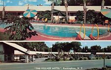 Rockingham North Carolina NC Village Motel Multi-Scene Chrome Postcard picture