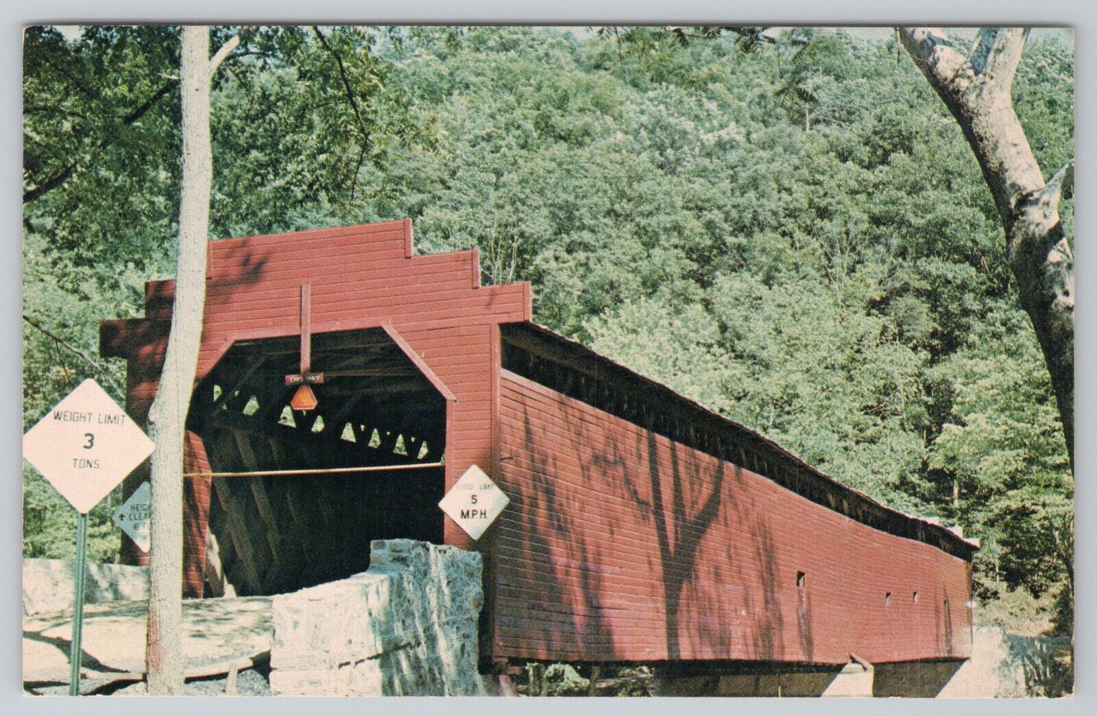 Martin's Mill Bridge Greencastle Penna Postcard