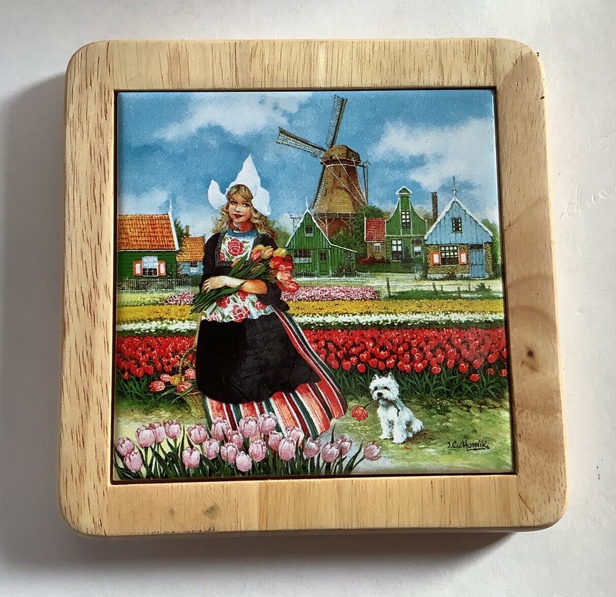 Holland Framed Picture Plaque