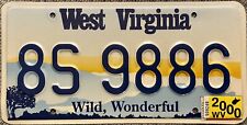 2000 West Virginia License Plate  picture