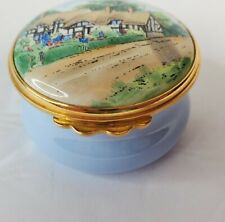 Ann Hathaway's Cottage Kingsley Worcestershire Enamels Trinket Box  picture