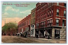 Waterbury Connecticut Postcard East Main Street Looking Toward Green 1913 Posted picture