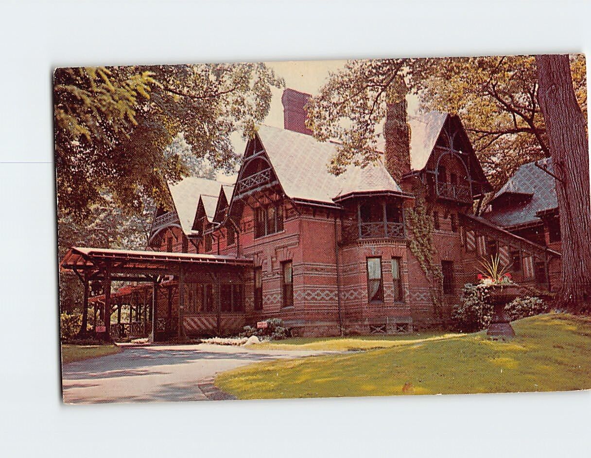 Postcard Mark Twain House Hartford Connecticut USA