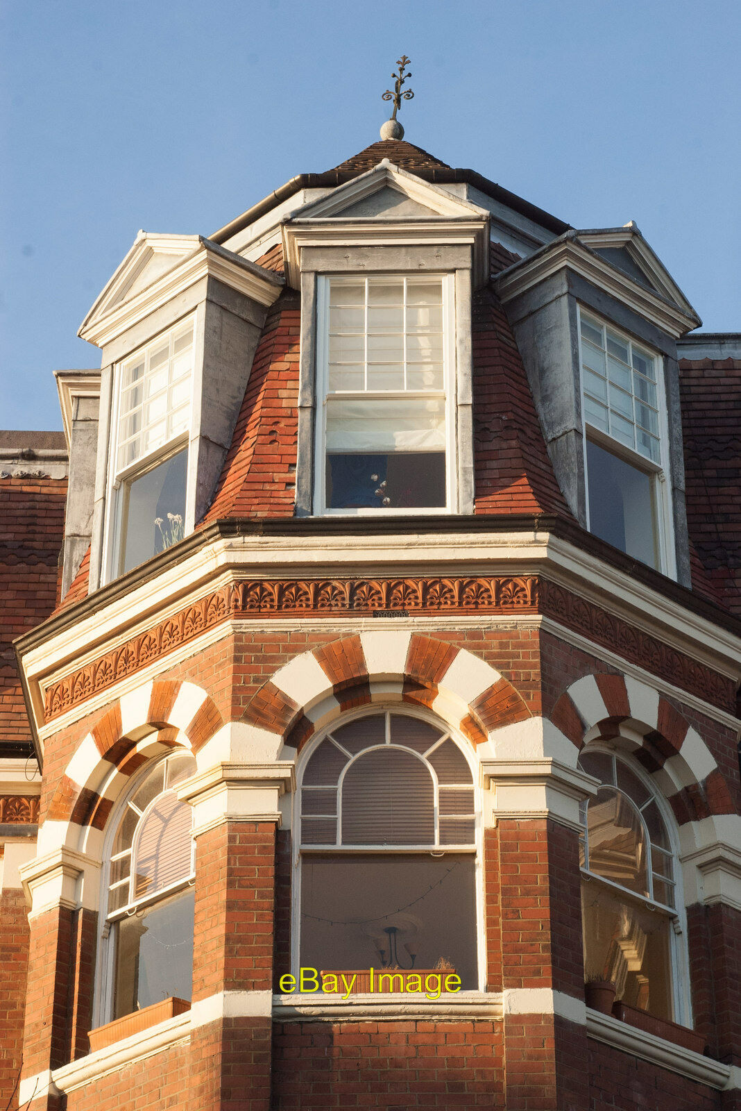 Photo 6x4 Dormer windows Linden Mansions Highgate  c2017