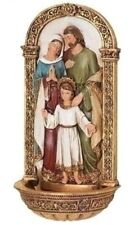Joseph Studio Holy Family Water Font 7.75 Inches picture