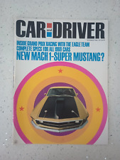 1969 CAR AND DRIVER ANTIQUE COVER FORD MUSTANG GRAND PRIX PRINT MACH 1 CDN680 picture
