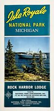 1992 Isle Royale National Park Michigan Rock Harbor Lodge VTG Travel Brochure MI picture