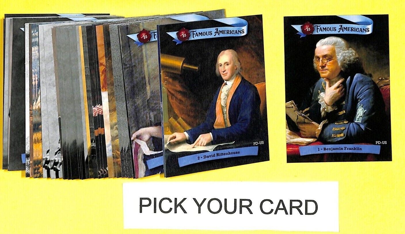 2021 Historic Autographs Famous Americans cards 1-220 - PICK TO COMPLETE SET