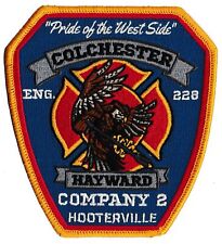Colchester, CT Co. 2 Pride of the West Side Hooterville NEW  Fire Patch  picture