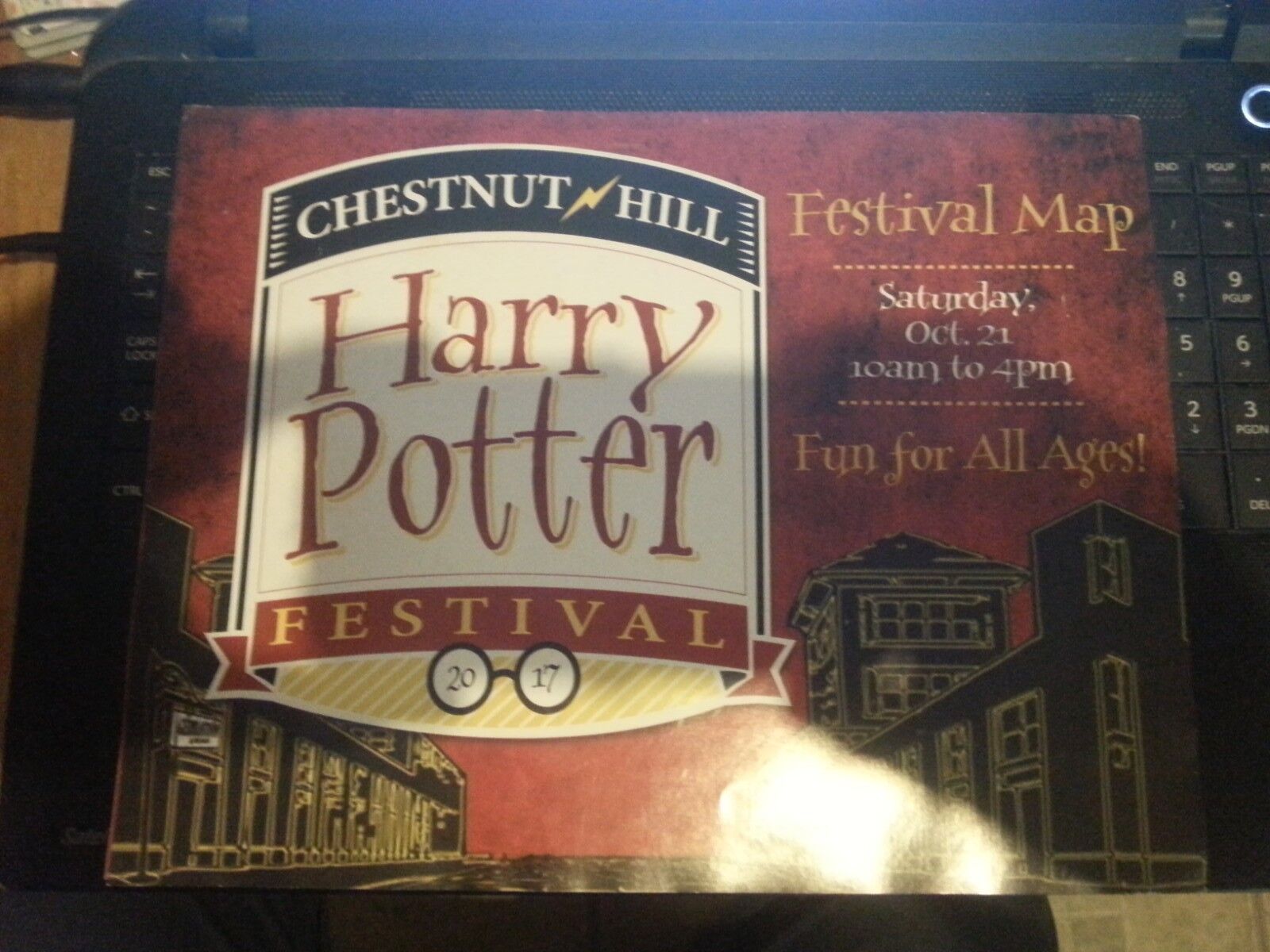 Harry Potter Festival Chestnut Hill 2017 Map Mini Poster