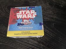 2022 Topps Chrome Star Wars Sapphire Edition Factory Sealed Box - SHIP FREE NOW picture