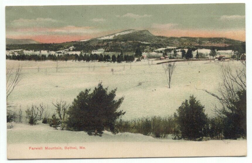 Bethel ME Farwell Mountain Postcard Maine